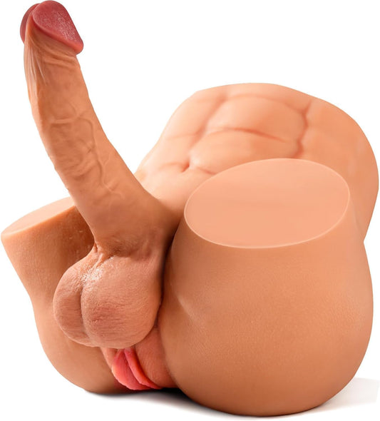 Shemale Sex Doll with 7.2in Realistic Huge Dildo | Unisex Trans Sex Dolls Flexible Cock Gay Sex Toys for Women Tight Vagina Anus Masturbator Male Sex Doll Adult Sex Toy for Men