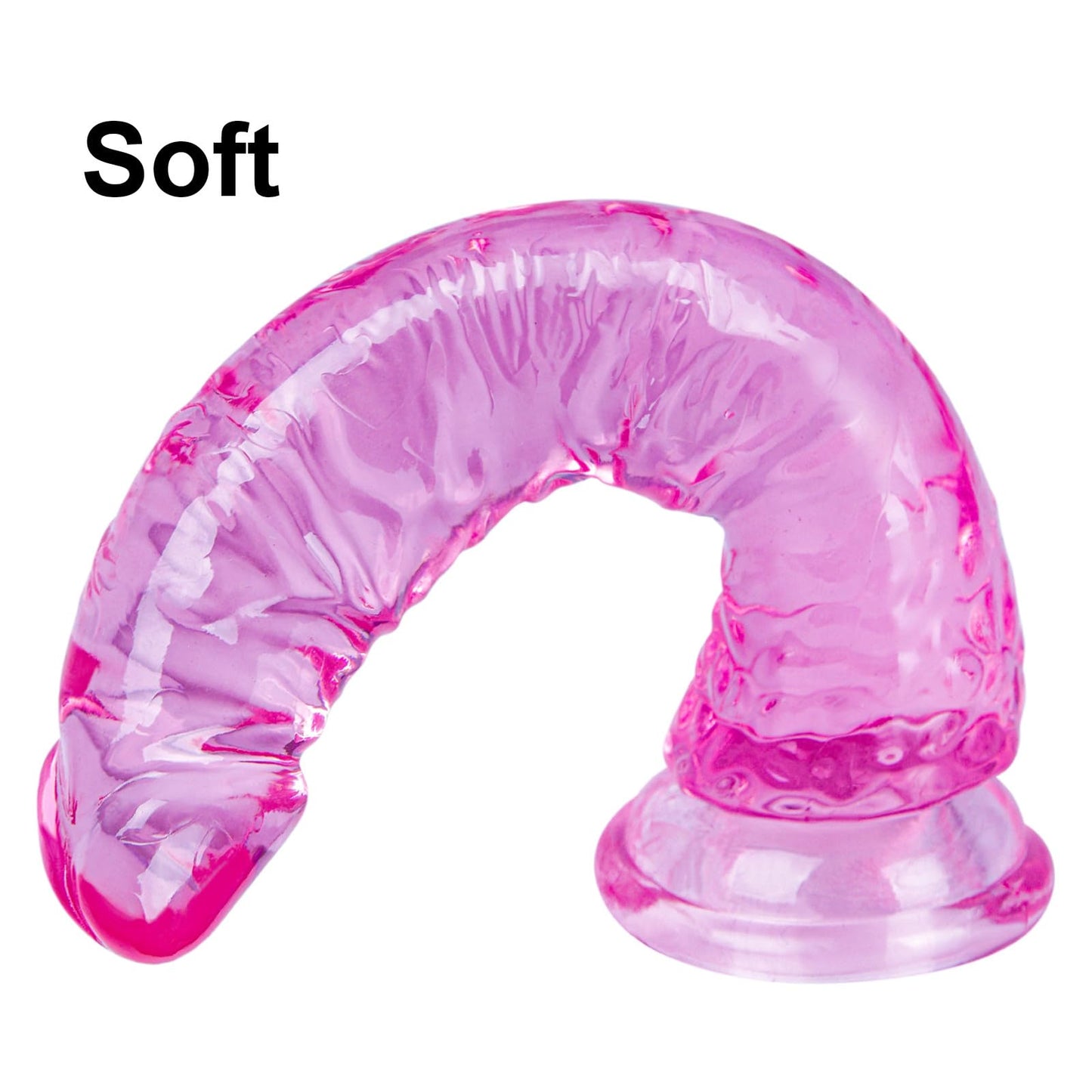 Clear Suction Realistic Dildo Set - 3 Sizes(small6.4'',big7.4'', huge9.6'') for Anal and Vaginal Pleasure - Perfect for Beginners to Advanced Users Lifelike Penis