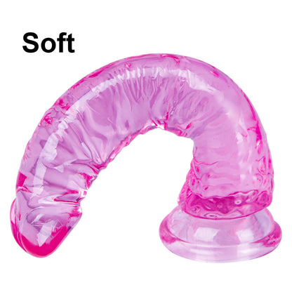 Clear Suction Realistic Dildo Set - 3 Sizes(small6.4'',big7.4'', huge9.6'') for Anal and Vaginal Pleasure - Perfect for Beginners to Advanced Users Lifelike Penis