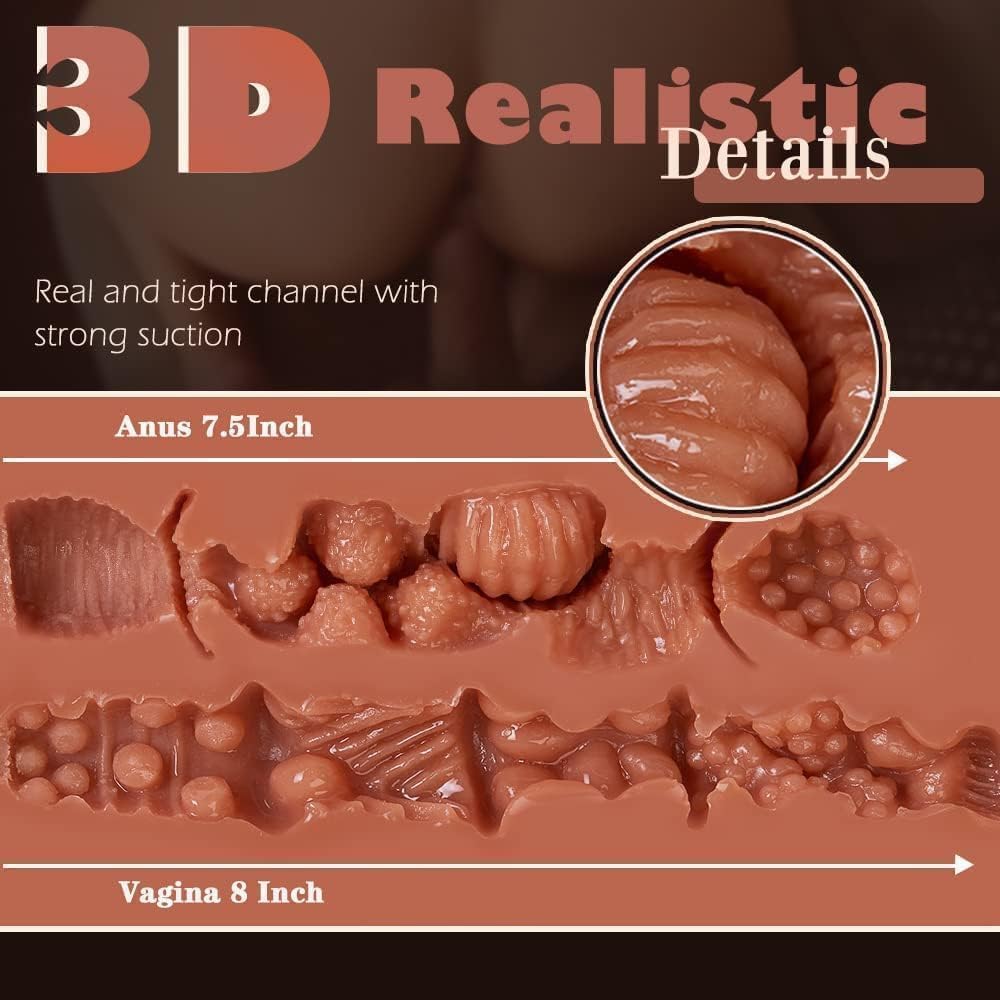 Sex Doll Male Sex Dolls Realistic Sex Doll Torso for Men TPE Life Size Love Doll Sex Toys with Big Boobs Realistic Vagina Pussy