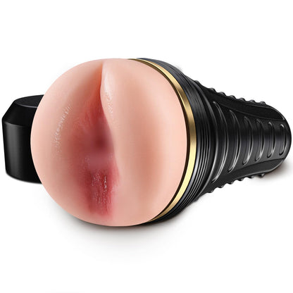 Male Masturbator Realistic Pocket Pussy Vagina Textured with 7.5in Depth Soft and Fleshy Texture,Penis Training Masturbators Sex Machine Toy for Men (Transparent)