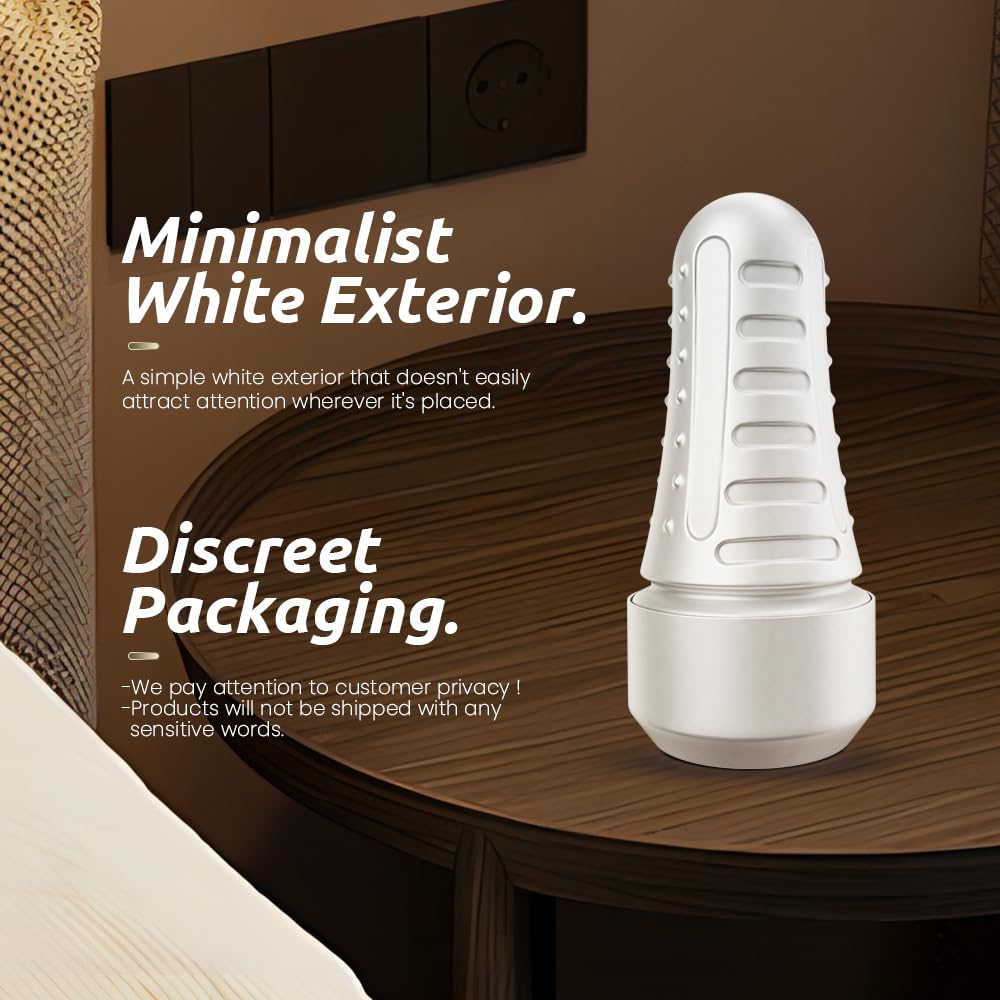 Male Masturbator Realistic Pocket Pussy Vagina Textured with 7.5in Depth Soft and Fleshy Texture,Penis Training Masturbators Sex Machine Toy for Men (Transparent)