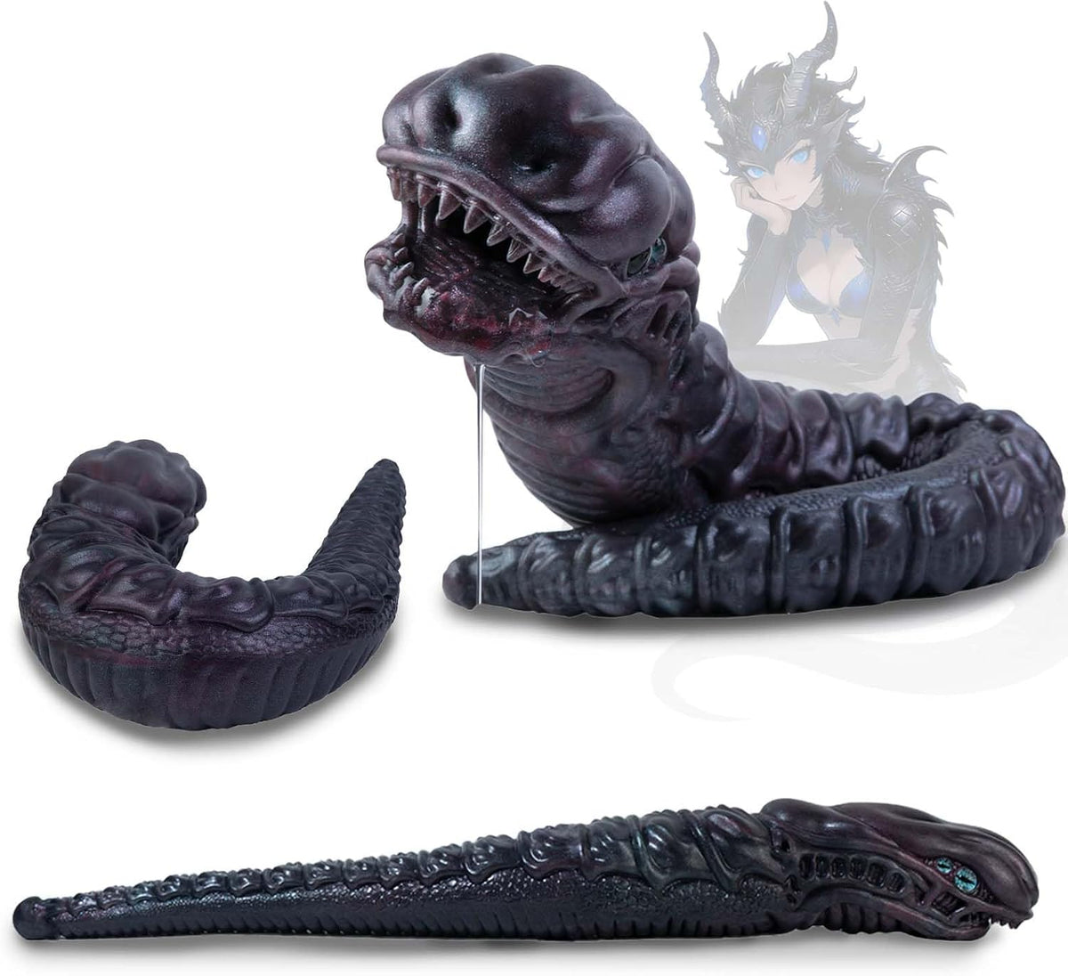 Realistic Snake Monster Male Masturbator with Pocket Pussy Vigina,Fantasy Male Masturbator Silicone Alien Adult Sex Toy,Male Fantasy Penis Stroker for Masturbation Cup,Portable Sex Doll