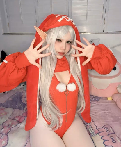 Bunny Bodysuit Maid Outfit Cosplay Set | Exotic Costumes，Bunny Costume，Animal Costume，Cosplay Lingerie Set，Kawaii Cosplay，Halloween Costume，Festival Outfit