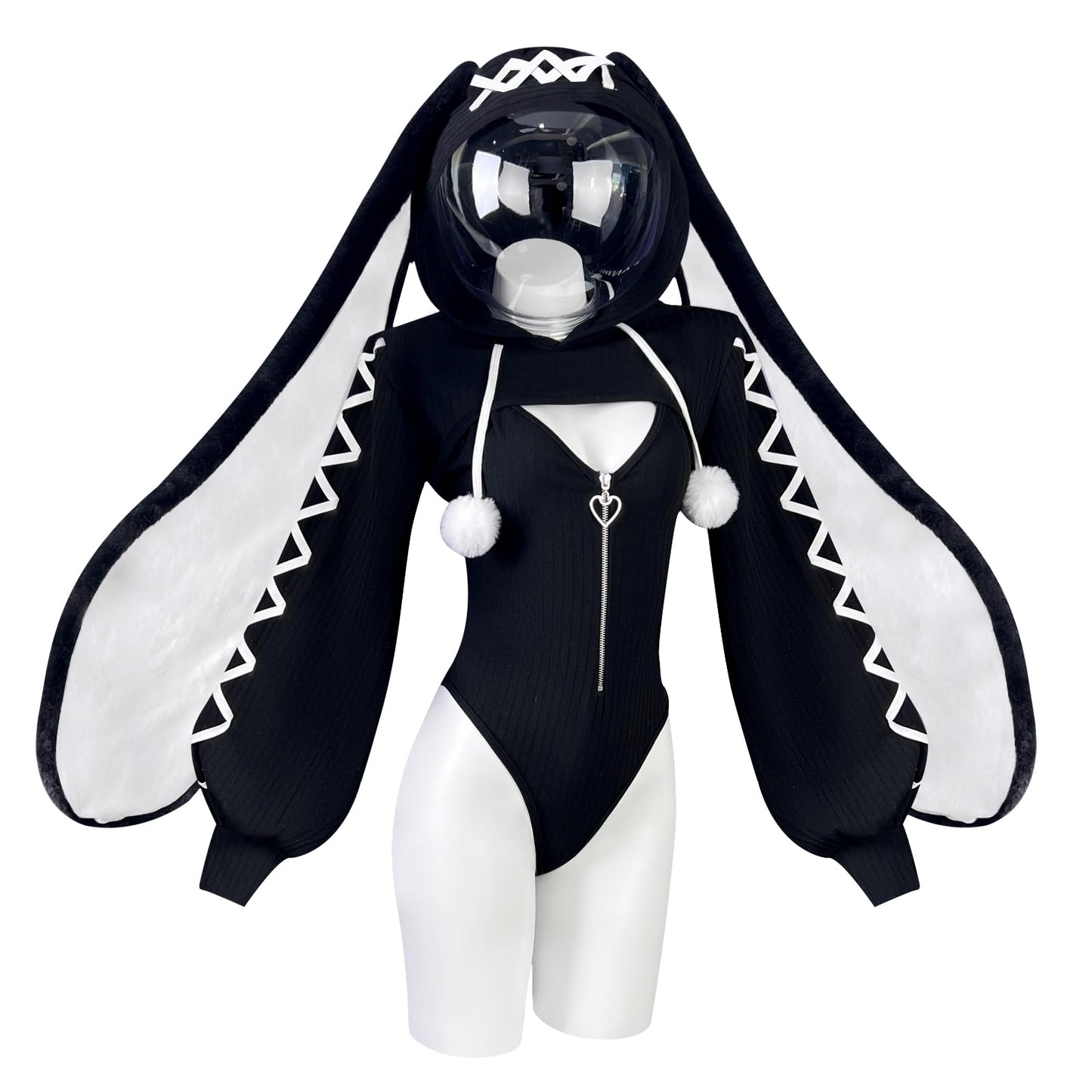 Bunny Bodysuit Maid Outfit Cosplay Set | Exotic Costumes，Bunny Costume，Animal Costume，Cosplay Lingerie Set，Kawaii Cosplay，Halloween Costume，Festival Outfit