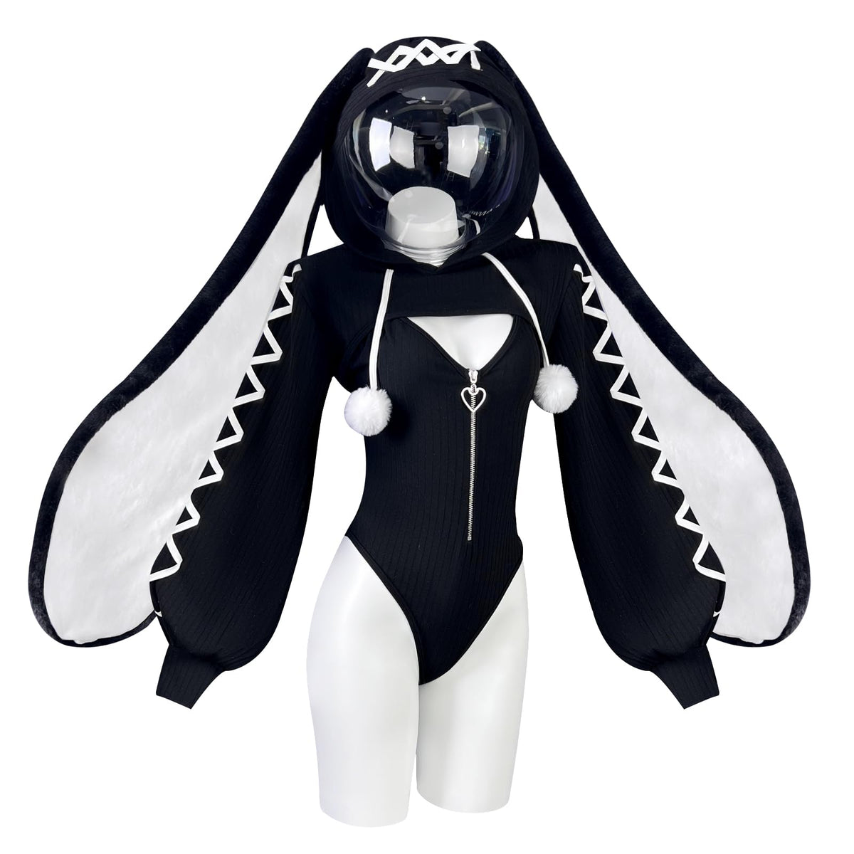 Bunny Bodysuit Maid Outfit Cosplay Set | Exotic Costumes，Bunny Costume，Animal Costume，Cosplay Lingerie Set，Kawaii Cosplay，Halloween Costume，Festival Outfit