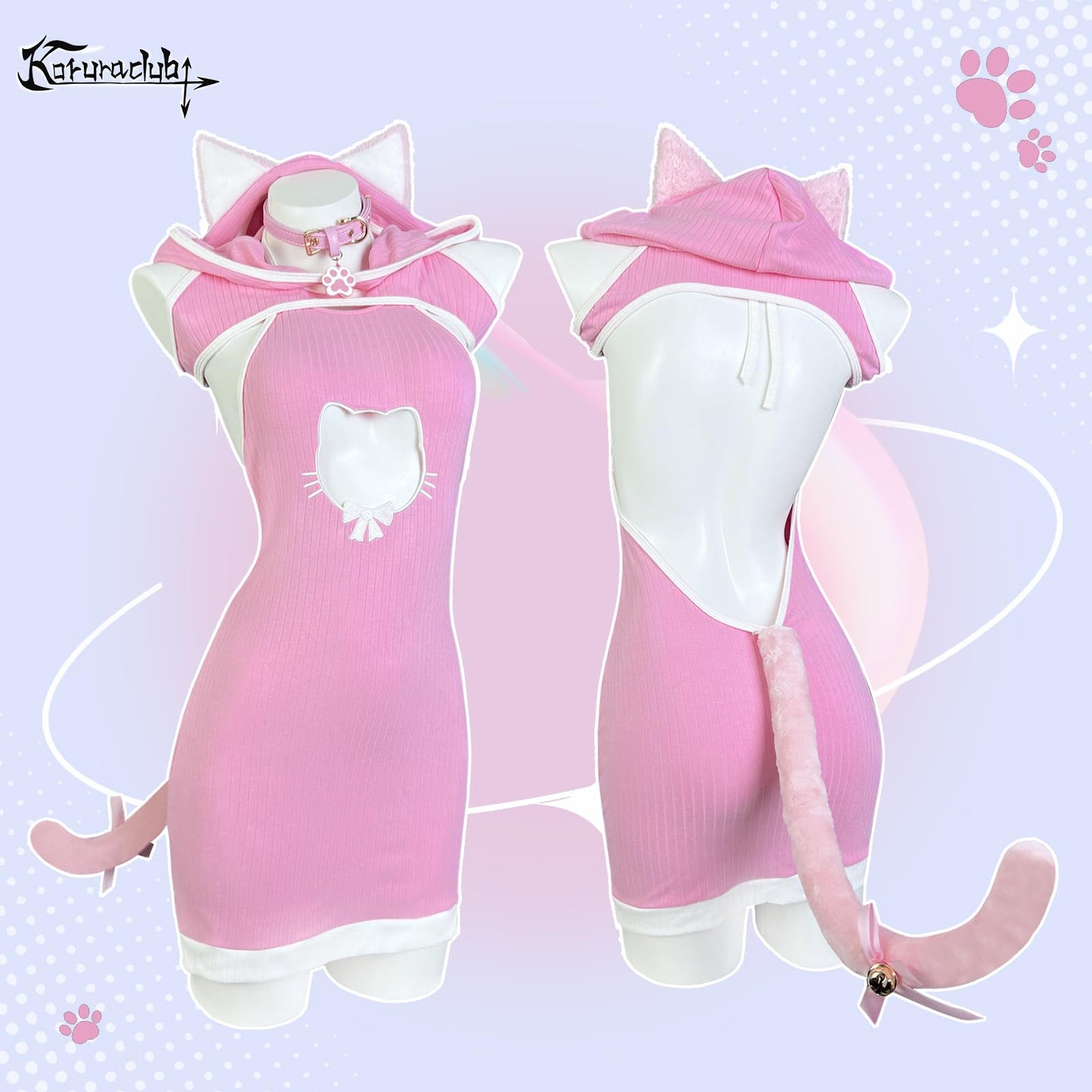 Cat Maid Outfit Sweater Cosplay Lingerie Set | Lingerie Set，Animal Cosplay Lingerie，Women's Exotic Costumes，Kitten Cosplay，Festival Outfit，Halloween Costume