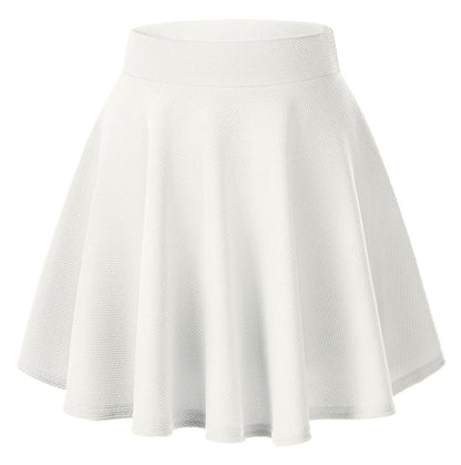 Urban CoCo Basic Versatile Stretchy Flared Casual Mini Skater Skirt