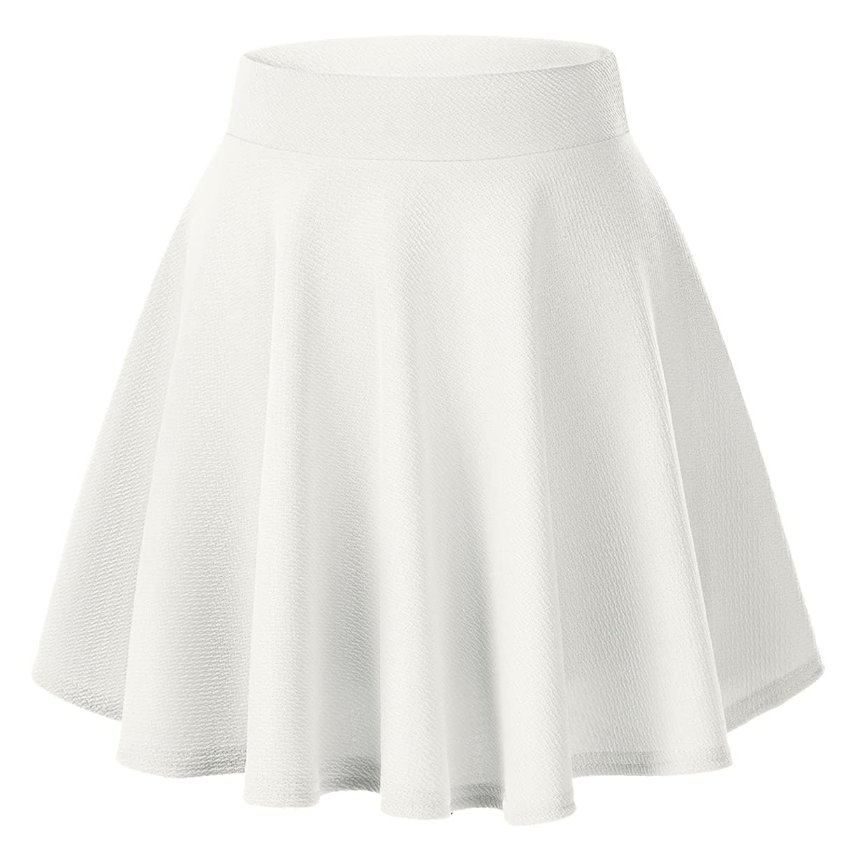 Urban CoCo Basic Versatile Stretchy Flared Casual Mini Skater Skirt