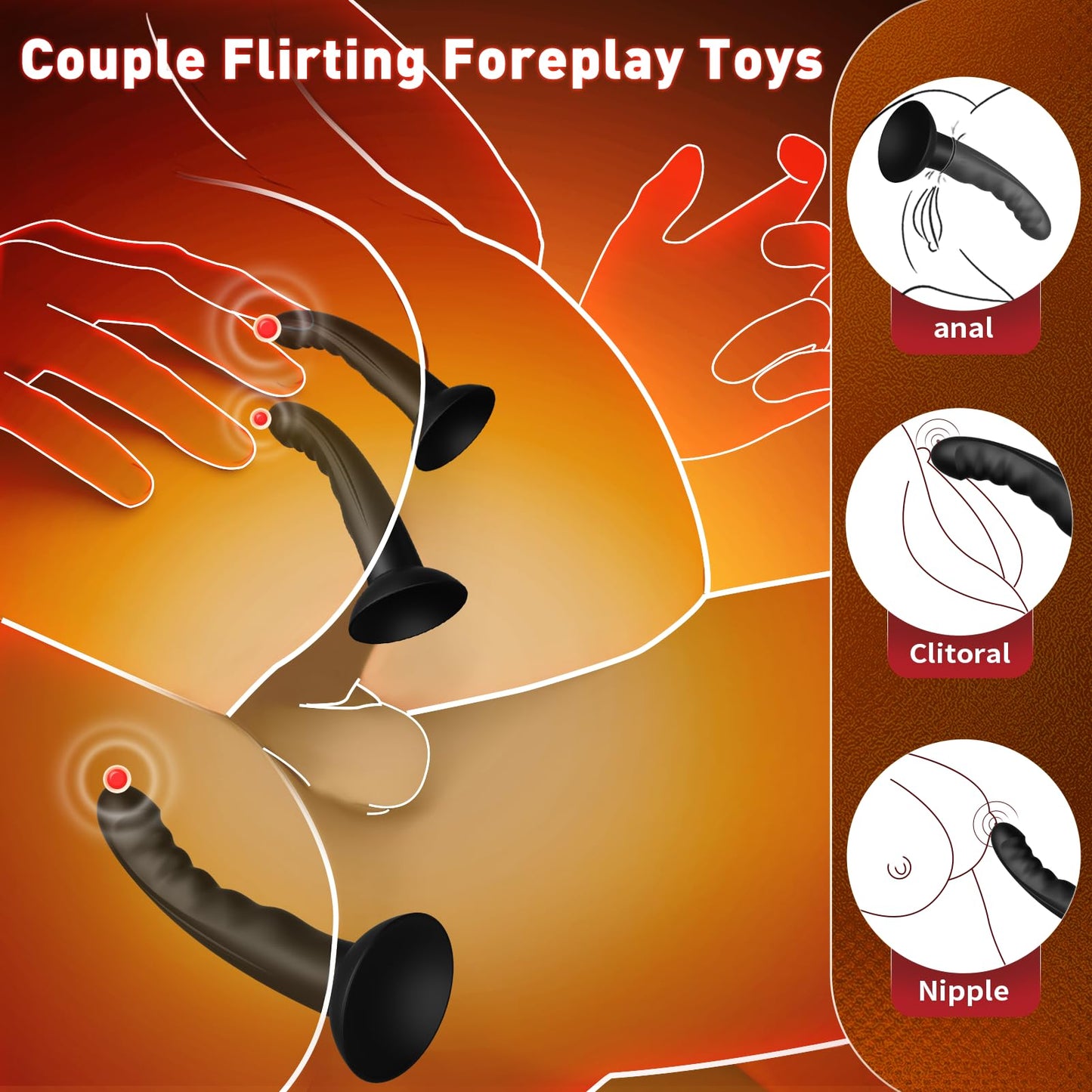 Anal Plug Vibrating Butt Plug, Adult Sex Toys 3PCS Silicone Anal Plugs, Anal Sex Toys with Remote Control 10 Vibrating Vibrator for Men, Anal Toys Adult Sex Toy & Games Prostate Massager