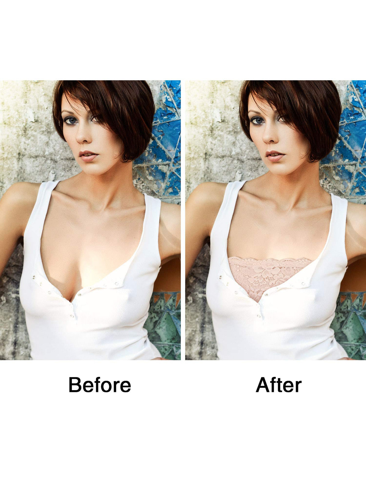 Boao 3 Pieces Women's Floral Lace Tube Top Bandeau Strapless Bras Seamless Stretchy Chest Wrap