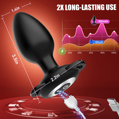 Anal Plug Vibrating Butt Plug, Adult Sex Toys 3PCS Silicone Anal Plugs, Anal Sex Toys with Remote Control 10 Vibrating Vibrator for Men, Anal Toys Adult Sex Toy & Games Prostate Massager