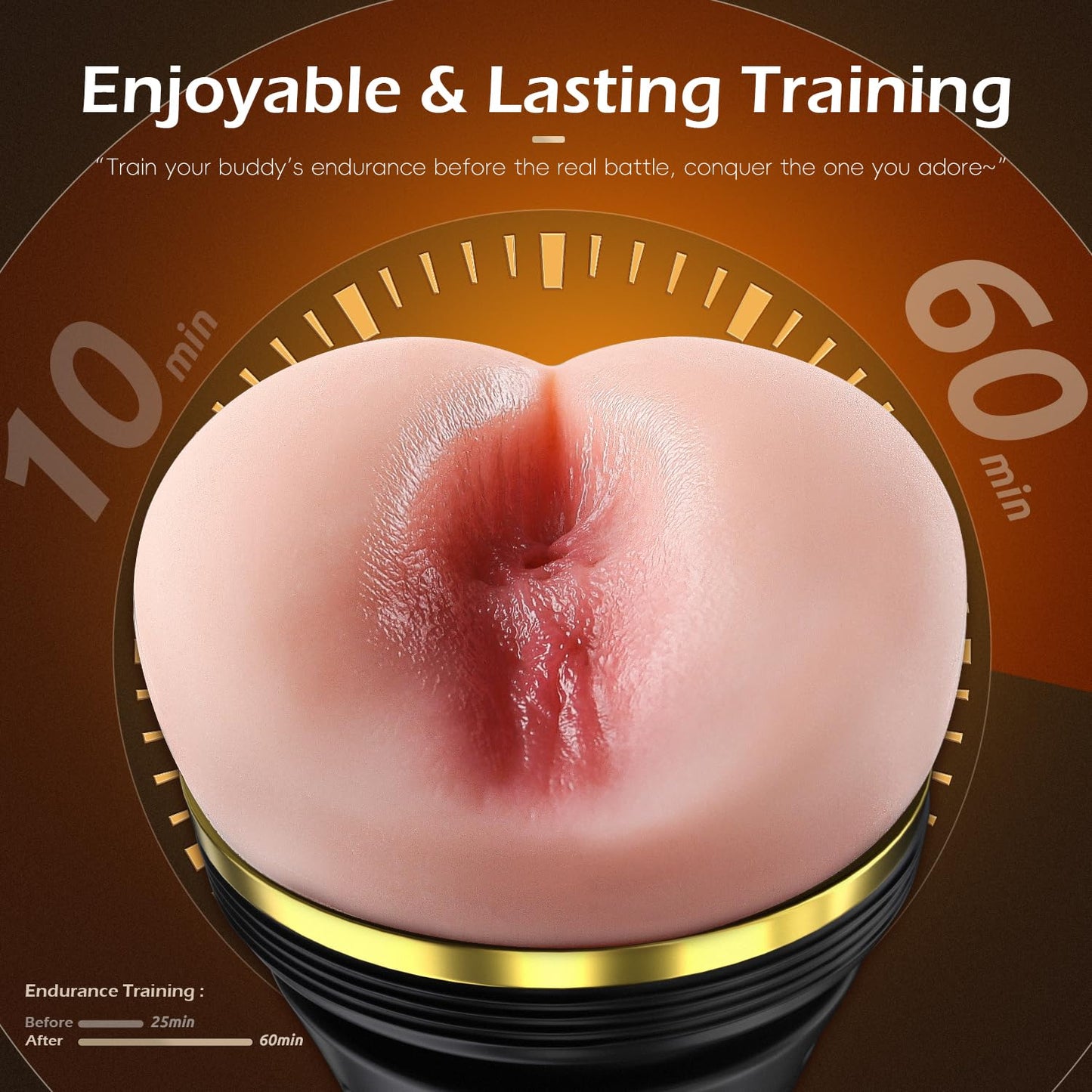 Male Masturbator Realistic Pocket Pussy Vagina Textured with 7.5in Depth Soft and Fleshy Texture,Penis Training Masturbators Sex Machine Toy for Men (Transparent)