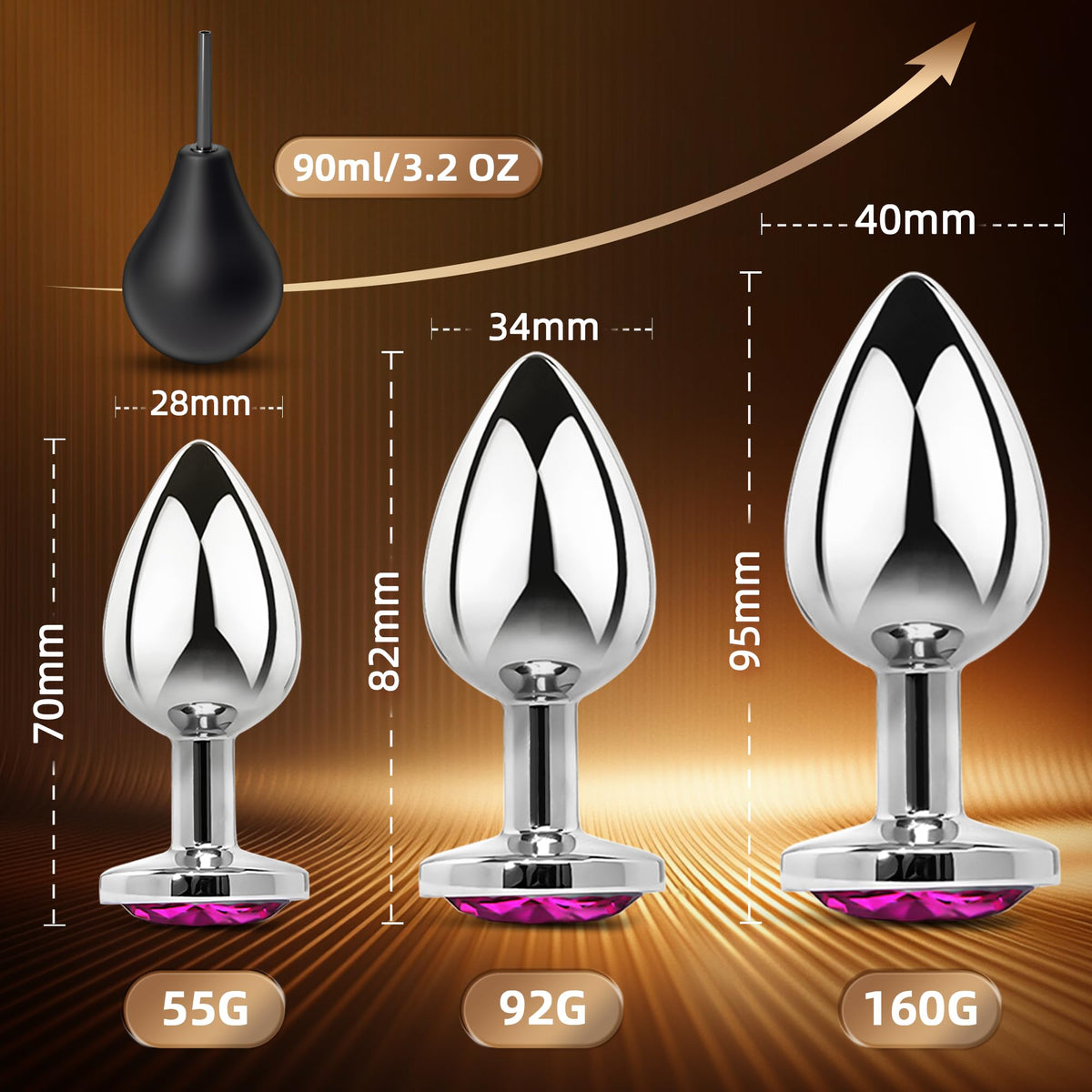 Anal Plug Vibrating Butt Plug, Adult Sex Toys 3PCS Silicone Anal Plugs, Anal Sex Toys with Remote Control 10 Vibrating Vibrator for Men, Anal Toys Adult Sex Toy & Games Prostate Massager