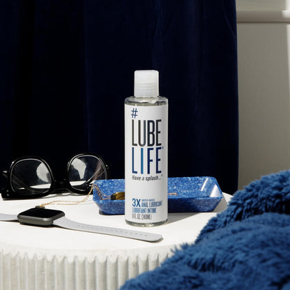 LUBELIFE Water Based 3X Anal Lube, Personal Lubricant, 12 Fl Oz | Extra thick anal glide with triple cushion, non-sticky water-based formula, toy and condom compatible, smooth confident glide