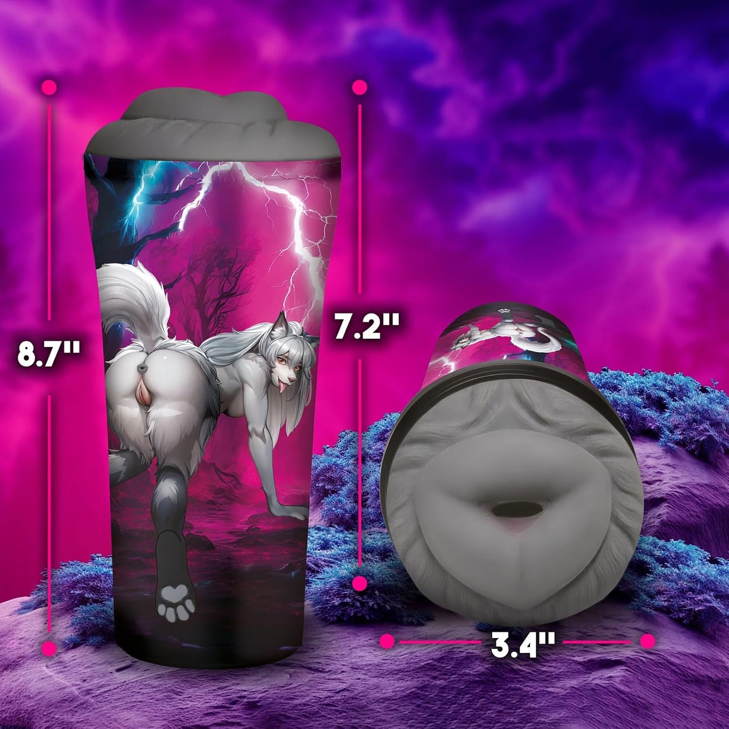 Masturbators Sex Toys for Men, Cock Sleeve Masturbation Fantasy Male Stroker, Lifelike Wolf Pocket Pussy Penis Stimulator Mans Sextoys