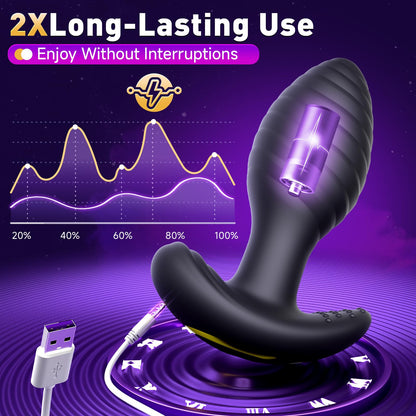 Anal Plug Vibrating Butt Plug, Adult Sex Toys 3PCS Silicone Anal Plugs, Anal Sex Toys with Remote Control 10 Vibrating Vibrator for Men, Anal Toys Adult Sex Toy & Games Prostate Massager