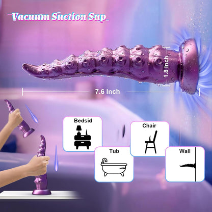 MHYNNR Fantasy Tentacle Monster Dildo, Wriggling Suction Vibrator | Vibrating, Riding, Bad Dragon, Octopus, Huge, Thick, Female Adult Sex Toys, App Remote Control, G Spot Vibrator, Consoladores