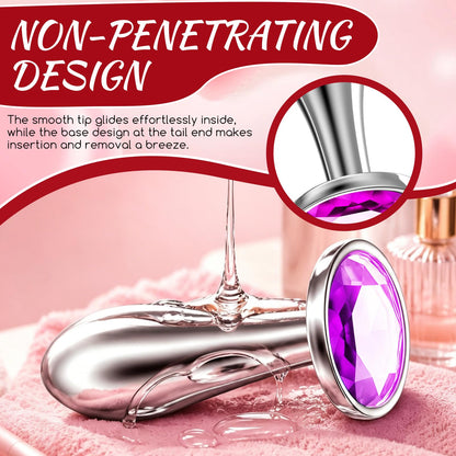 New Portable Couple Plug Anales Kit Newly Relaxing Anales Plugs Butt Relaxing Training Set Butt Adult Toy Exercise Tool for Men Women Sunglasses 2P5K7 (pink12)