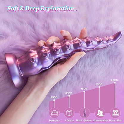 MHYNNR Fantasy Tentacle Monster Dildo, Wriggling Suction Vibrator | Vibrating, Riding, Bad Dragon, Octopus, Huge, Thick, Female Adult Sex Toys, App Remote Control, G Spot Vibrator, Consoladores