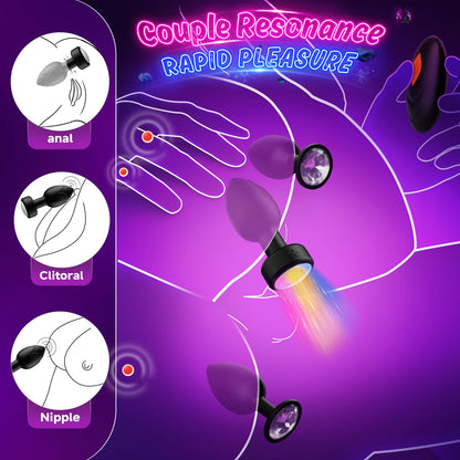 Anal Plug Vibrating Butt Plug, Adult Sex Toys 3PCS Silicone Anal Plugs, Anal Sex Toys with Remote Control 10 Vibrating Vibrator for Men, Anal Toys Adult Sex Toy & Games Prostate Massager