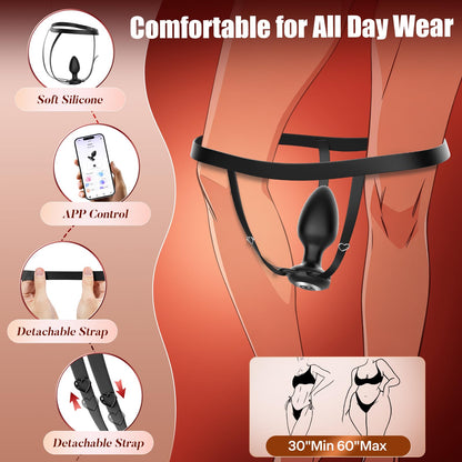 Anal Plug Vibrating Butt Plug, Adult Sex Toys 3PCS Silicone Anal Plugs, Anal Sex Toys with Remote Control 10 Vibrating Vibrator for Men, Anal Toys Adult Sex Toy & Games Prostate Massager