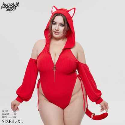 Cat Maid Outfit Sweater Cosplay Lingerie Set | Lingerie Set，Animal Cosplay Lingerie，Women's Exotic Costumes，Kitten Cosplay，Festival Outfit，Halloween Costume