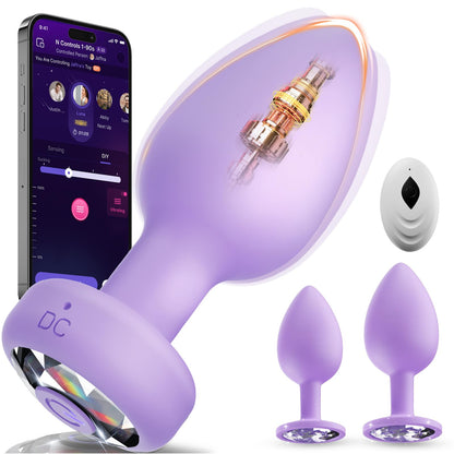 Anal Plug Vibrating Butt Plug, Adult Sex Toys 3PCS Silicone Anal Plugs, Anal Sex Toys with Remote Control 10 Vibrating Vibrator for Men, Anal Toys Adult Sex Toy & Games Prostate Massager