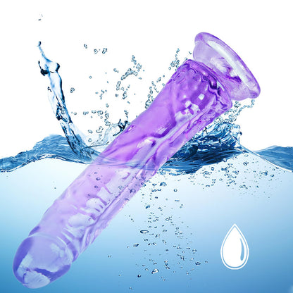 Clear Suction Realistic Dildo Set - 3 Sizes(small6.4'',big7.4'', huge9.6'') for Anal and Vaginal Pleasure - Perfect for Beginners to Advanced Users Lifelike Penis