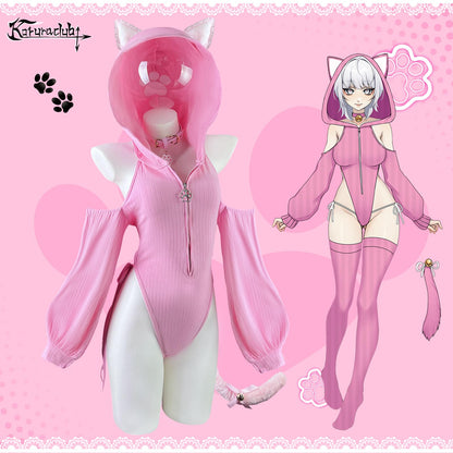 Cat Maid Outfit Sweater Cosplay Lingerie Set | Lingerie Set，Animal Cosplay Lingerie，Women's Exotic Costumes，Kitten Cosplay，Festival Outfit，Halloween Costume