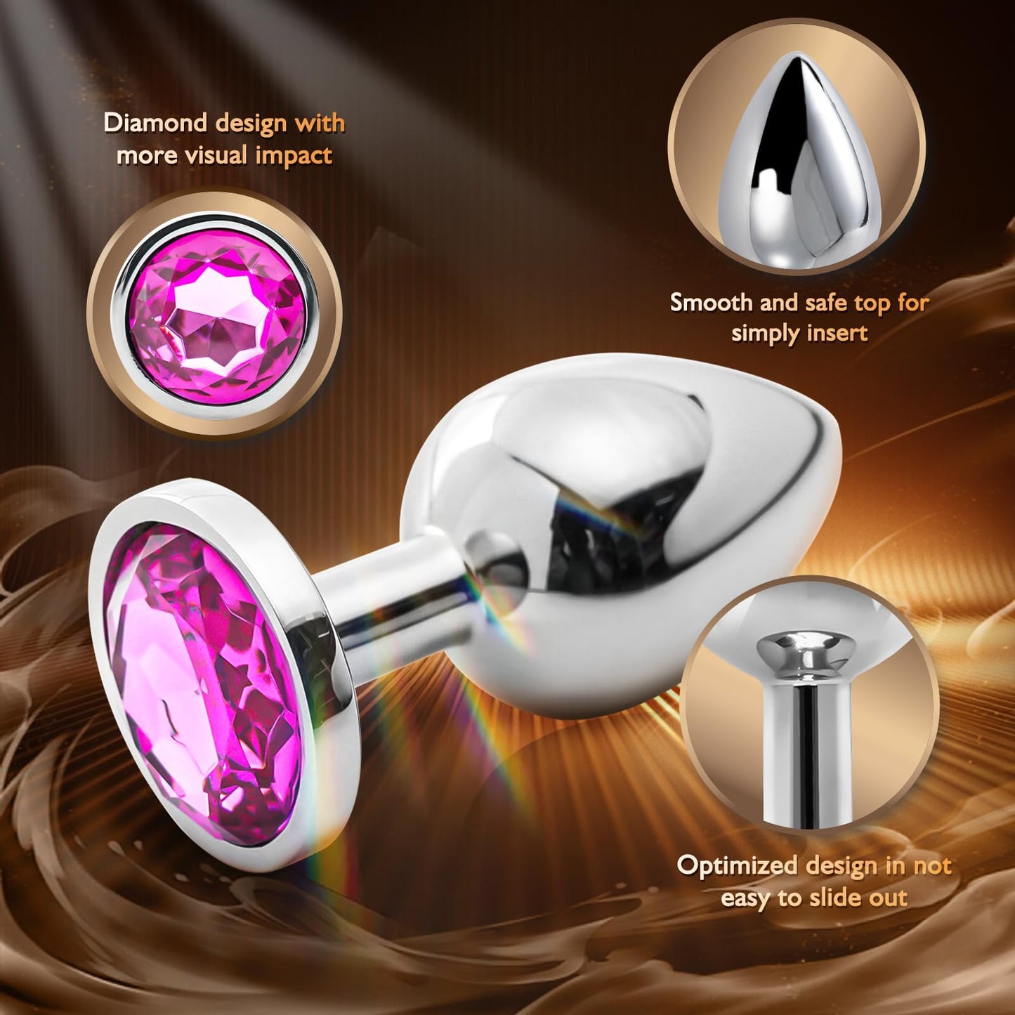 Anal Plug Vibrating Butt Plug, Adult Sex Toys 3PCS Silicone Anal Plugs, Anal Sex Toys with Remote Control 10 Vibrating Vibrator for Men, Anal Toys Adult Sex Toy & Games Prostate Massager