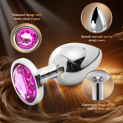 Anal Plug Vibrating Butt Plug, Adult Sex Toys 3PCS Silicone Anal Plugs, Anal Sex Toys with Remote Control 10 Vibrating Vibrator for Men, Anal Toys Adult Sex Toy & Games Prostate Massager