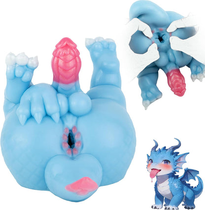 Monster Pussy Fantasy Masturbator Fantasy Sex Doll for Men Little Hole | Anime Male Masturbator with Monster Dildo and Animal Pussy,Single Channel Male Stroker 3.25 Lbs Adult Sex Toys for Men