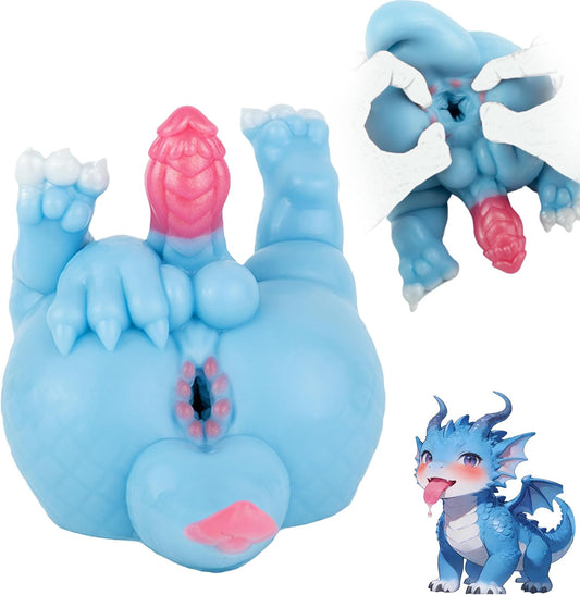 Monster Pussy Fantasy Masturbator Fantasy Sex Doll for Men Little Hole | Anime Male Masturbator with Monster Dildo and Animal Pussy,Single Channel Male Stroker 3.25 Lbs Adult Sex Toys for Men