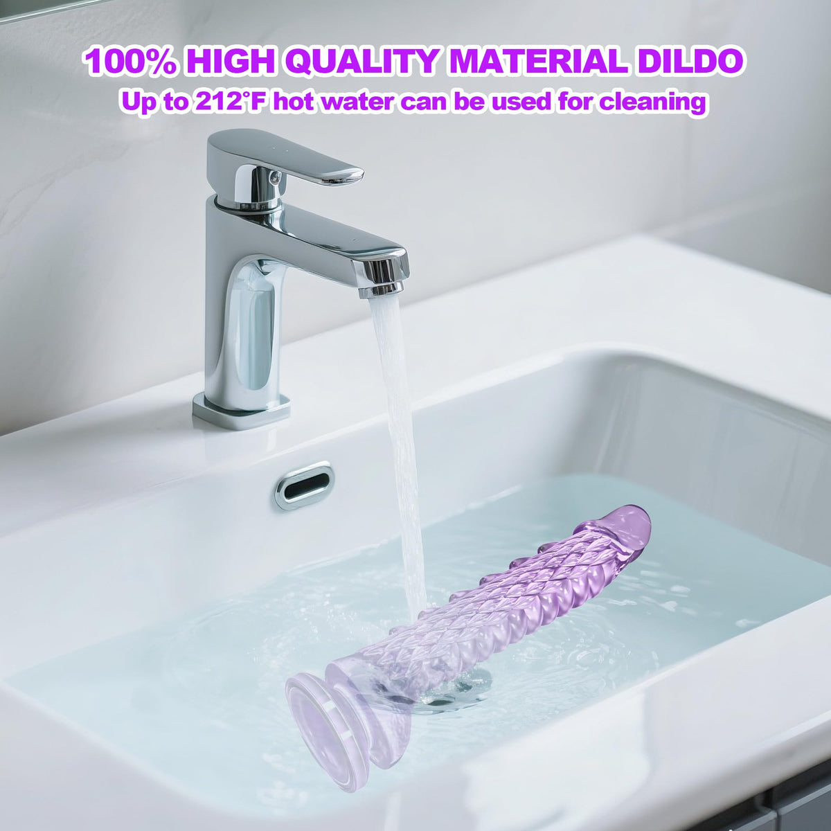7.4 inch Dragon Dildo with Strong Suction Cup for Hands-Free Play,Realistic Monster Dildo Anal Plug Prostate Massager Adult Sex Toys for Vaginal G-Spot and Anal Prostate Purple