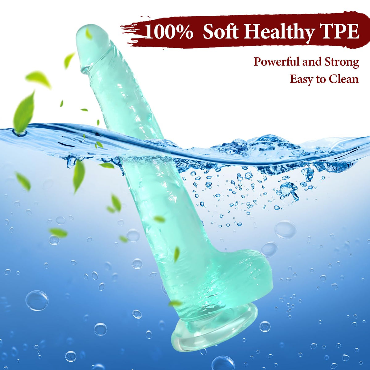 Big Dildo, 11.61 Inch Clear Dildos Lifelike Skin-Touching Feeling, Soft Dildo with Strong Suction Cup, Big Size G-spot Penis Sex Toys for Advanced Women and Men Players