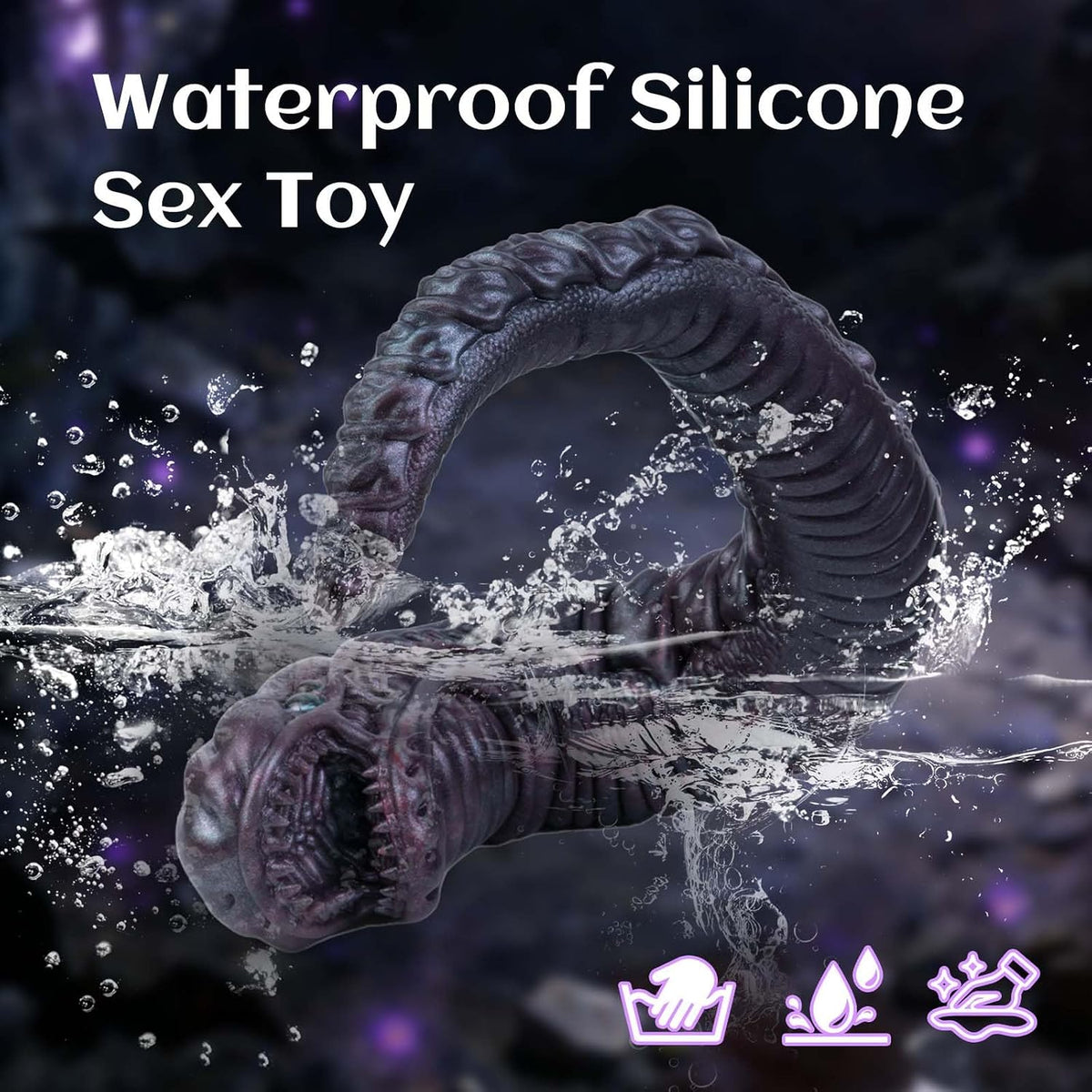 Realistic Snake Monster Male Masturbator with Pocket Pussy Vigina,Fantasy Male Masturbator Silicone Alien Adult Sex Toy,Male Fantasy Penis Stroker for Masturbation Cup,Portable Sex Doll