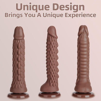 7.4 inch Dragon Dildo with Strong Suction Cup for Hands-Free Play,Realistic Monster Dildo Anal Plug Prostate Massager Adult Sex Toys for Vaginal G-Spot and Anal Prostate Purple