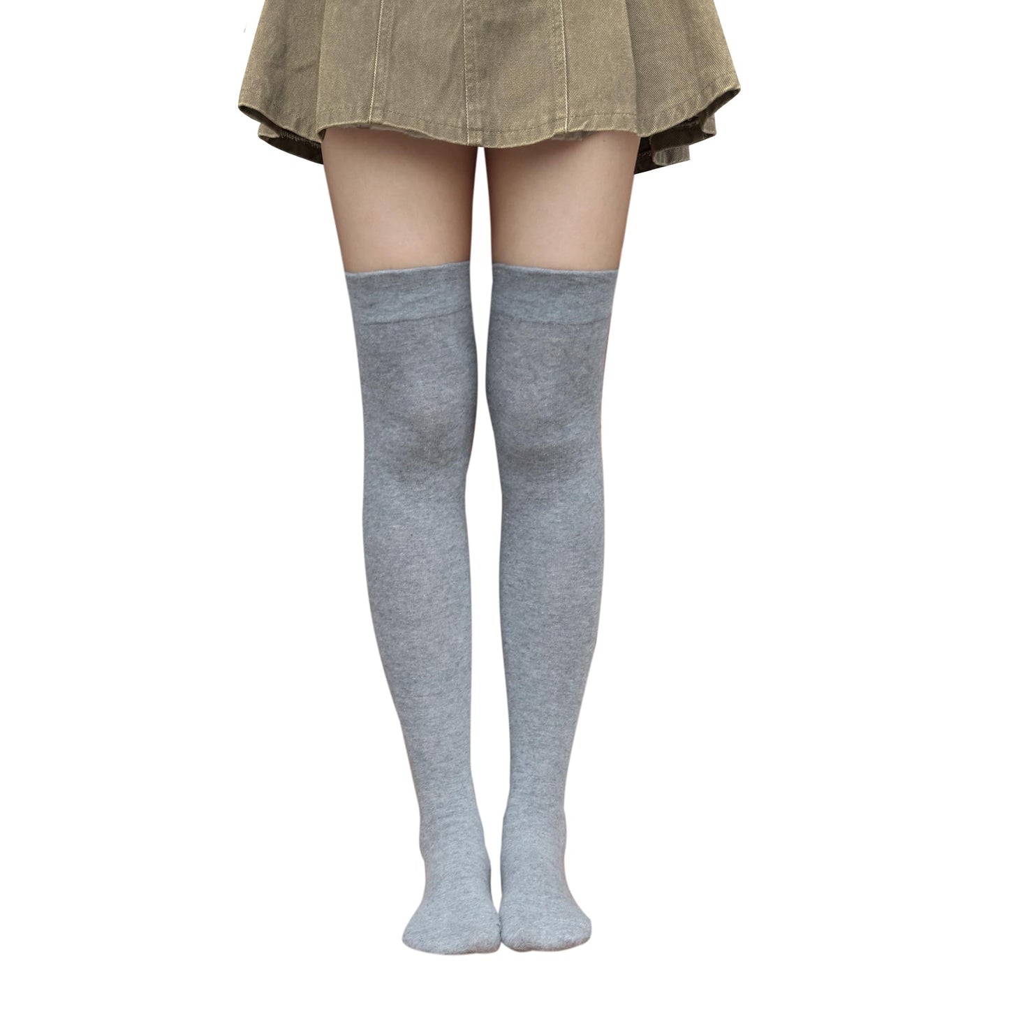 Bestjybt Thigh High Socks Cotton Warm Long Over Knee High Stockings | Knee High Socks, Stay in Place Well, Comfortable, Soft, Thick, Suitable For Winter/Snowy Weather, Smooth Look, Well Made