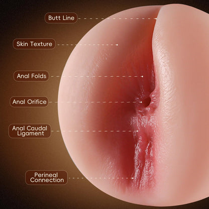 Male Masturbator Realistic Pocket Pussy Vagina Textured with 7.5in Depth Soft and Fleshy Texture,Penis Training Masturbators Sex Machine Toy for Men (Transparent)