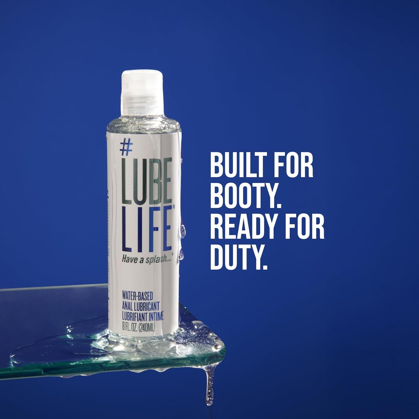 LUBELIFE Water Based 3X Anal Lube, Personal Lubricant, 12 Fl Oz | Extra thick anal glide with triple cushion, non-sticky water-based formula, toy and condom compatible, smooth confident glide