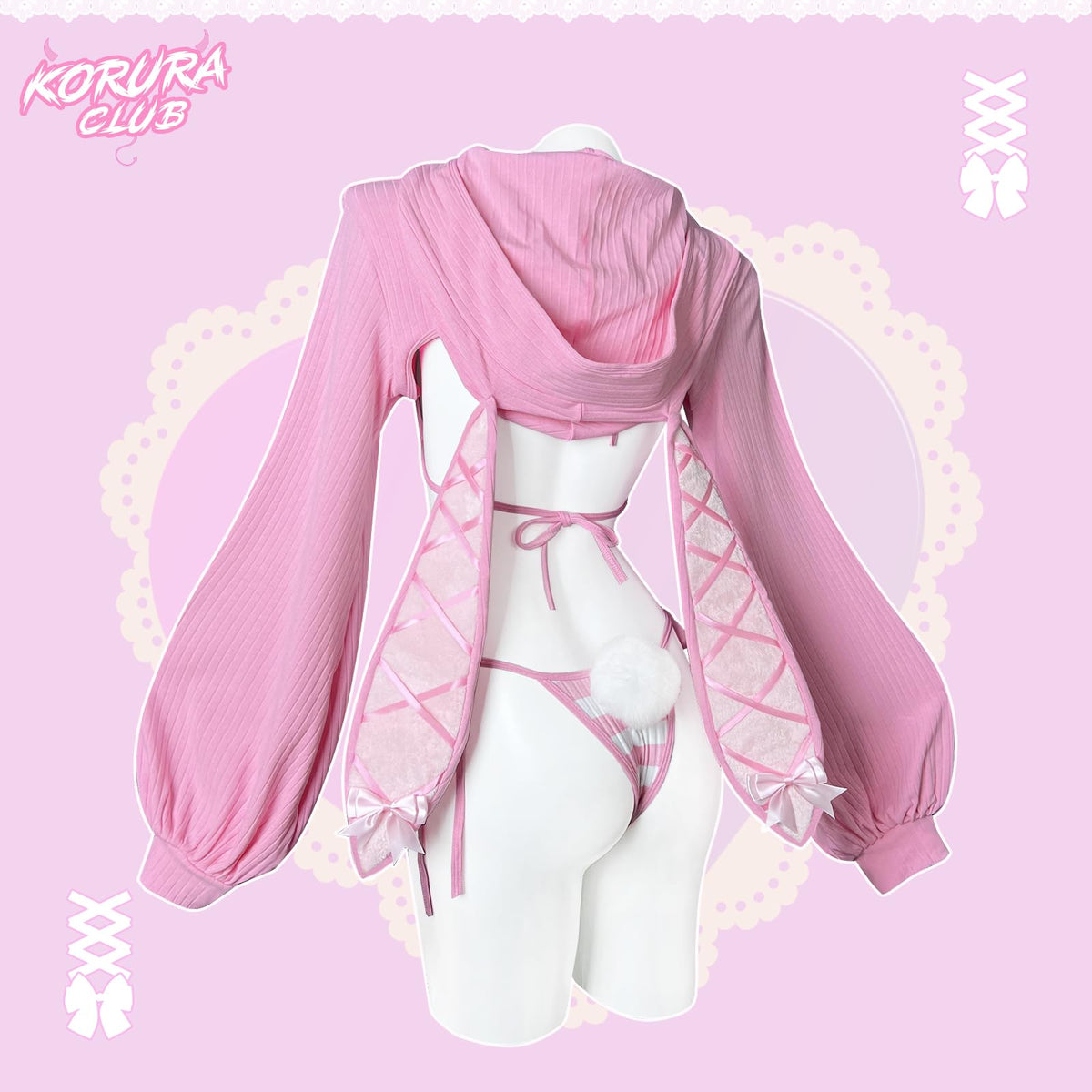 Bunny Bodysuit Maid Outfit Cosplay Set | Exotic Costumes，Bunny Costume，Animal Costume，Cosplay Lingerie Set，Kawaii Cosplay，Halloween Costume，Festival Outfit
