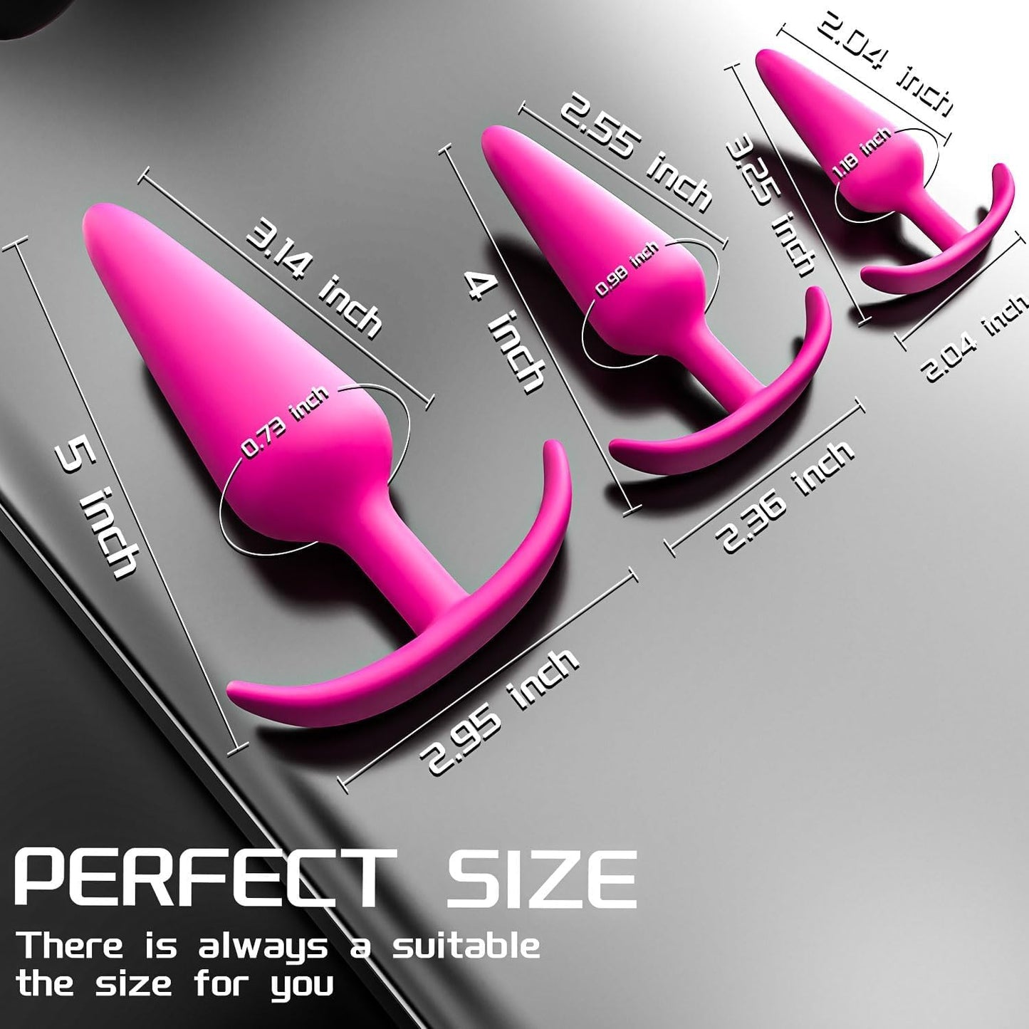 New Portable Couple Plug Anales Kit Newly Relaxing Anales Plugs Butt Relaxing Training Set Butt Adult Toy Exercise Tool for Men Women Sunglasses 2P5K7 (pink12)