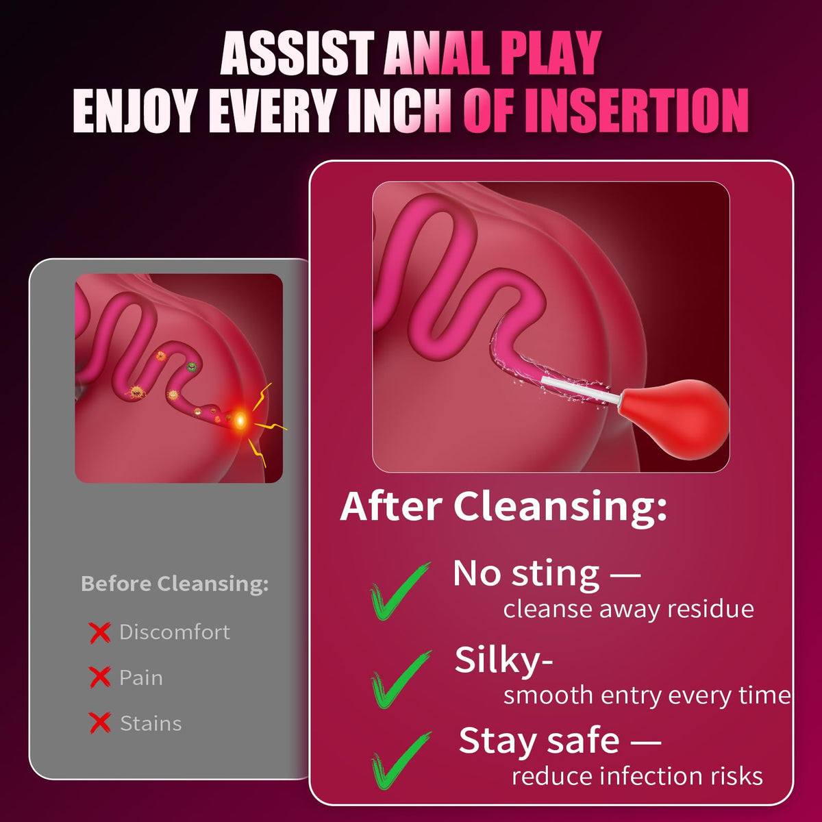 Anal Plug Vibrating Butt Plug, Adult Sex Toys 3PCS Silicone Anal Plugs, Anal Sex Toys with Remote Control 10 Vibrating Vibrator for Men, Anal Toys Adult Sex Toy & Games Prostate Massager