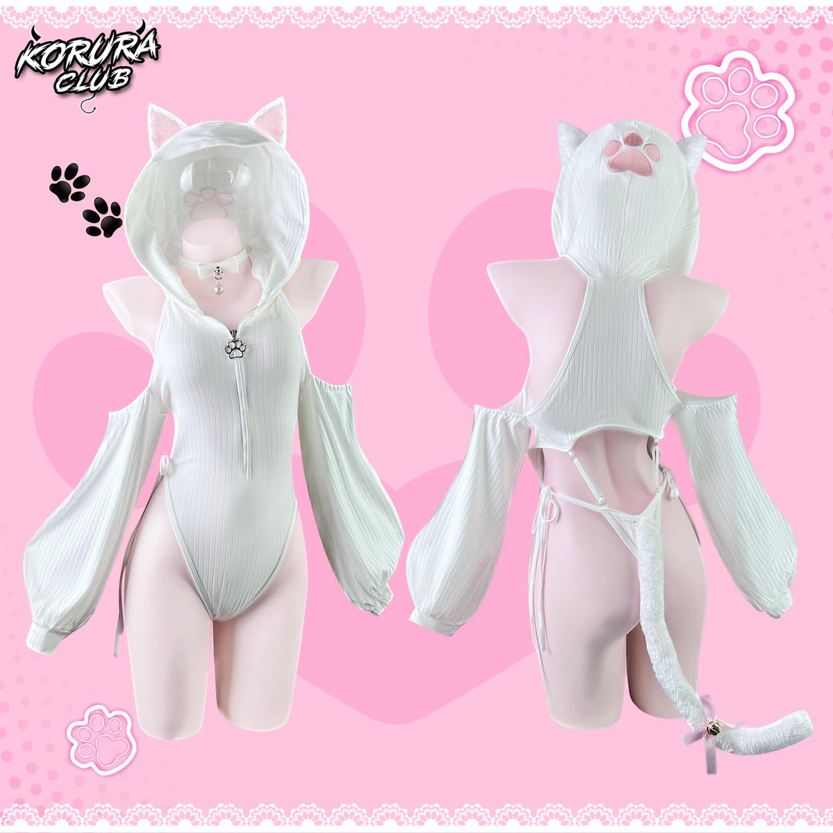 Cat Maid Outfit Sweater Cosplay Lingerie Set | Lingerie Set，Animal Cosplay Lingerie，Women's Exotic Costumes，Kitten Cosplay，Festival Outfit，Halloween Costume