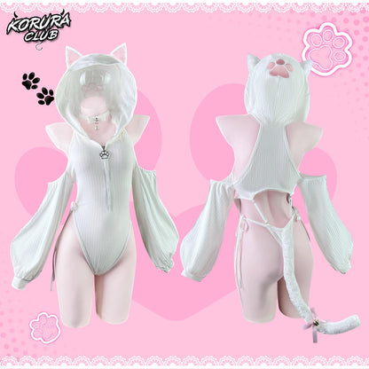 Cat Maid Outfit Sweater Cosplay Lingerie Set | Lingerie Set，Animal Cosplay Lingerie，Women's Exotic Costumes，Kitten Cosplay，Festival Outfit，Halloween Costume