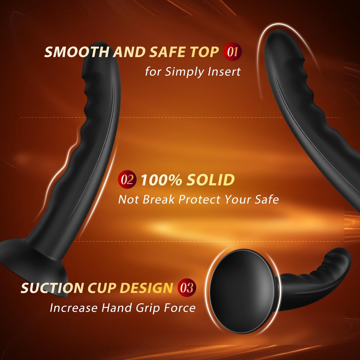 Anal Plug Vibrating Butt Plug, Adult Sex Toys 3PCS Silicone Anal Plugs, Anal Sex Toys with Remote Control 10 Vibrating Vibrator for Men, Anal Toys Adult Sex Toy & Games Prostate Massager