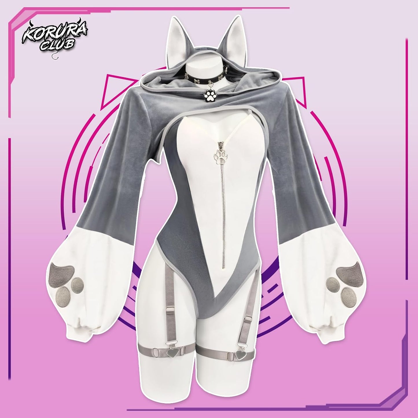 Fox Cosplay Lingerie Anime Bodysuit | Anime Cosplay，Kawaii Cosplay，Exotic Costumes，Fox Costume，Sexy Costume，Women's Bodysuit，Festival Outfit，Fox Cosplay