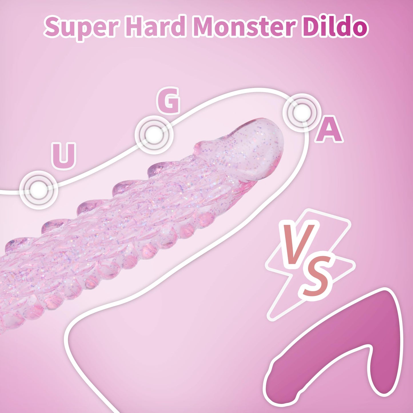 7.4 inch Dragon Dildo with Strong Suction Cup for Hands-Free Play,Realistic Monster Dildo Anal Plug Prostate Massager Adult Sex Toys for Vaginal G-Spot and Anal Prostate Purple