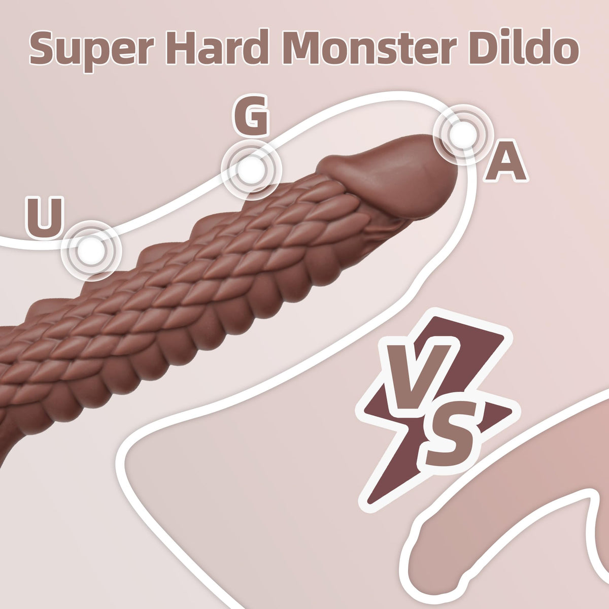 7.4 inch Dragon Dildo with Strong Suction Cup for Hands-Free Play,Realistic Monster Dildo Anal Plug Prostate Massager Adult Sex Toys for Vaginal G-Spot and Anal Prostate Purple